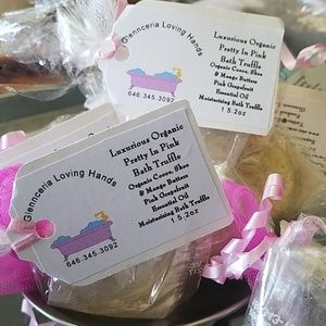 Luxurious organic Bath Truffles * Pretty In Pink *